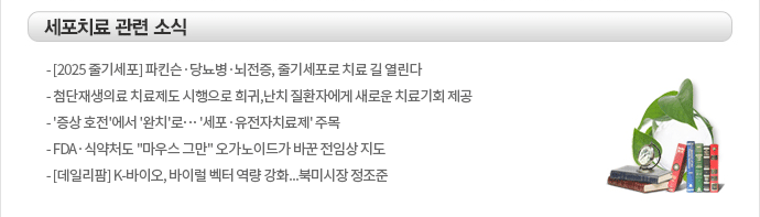 세포치료관련소식
